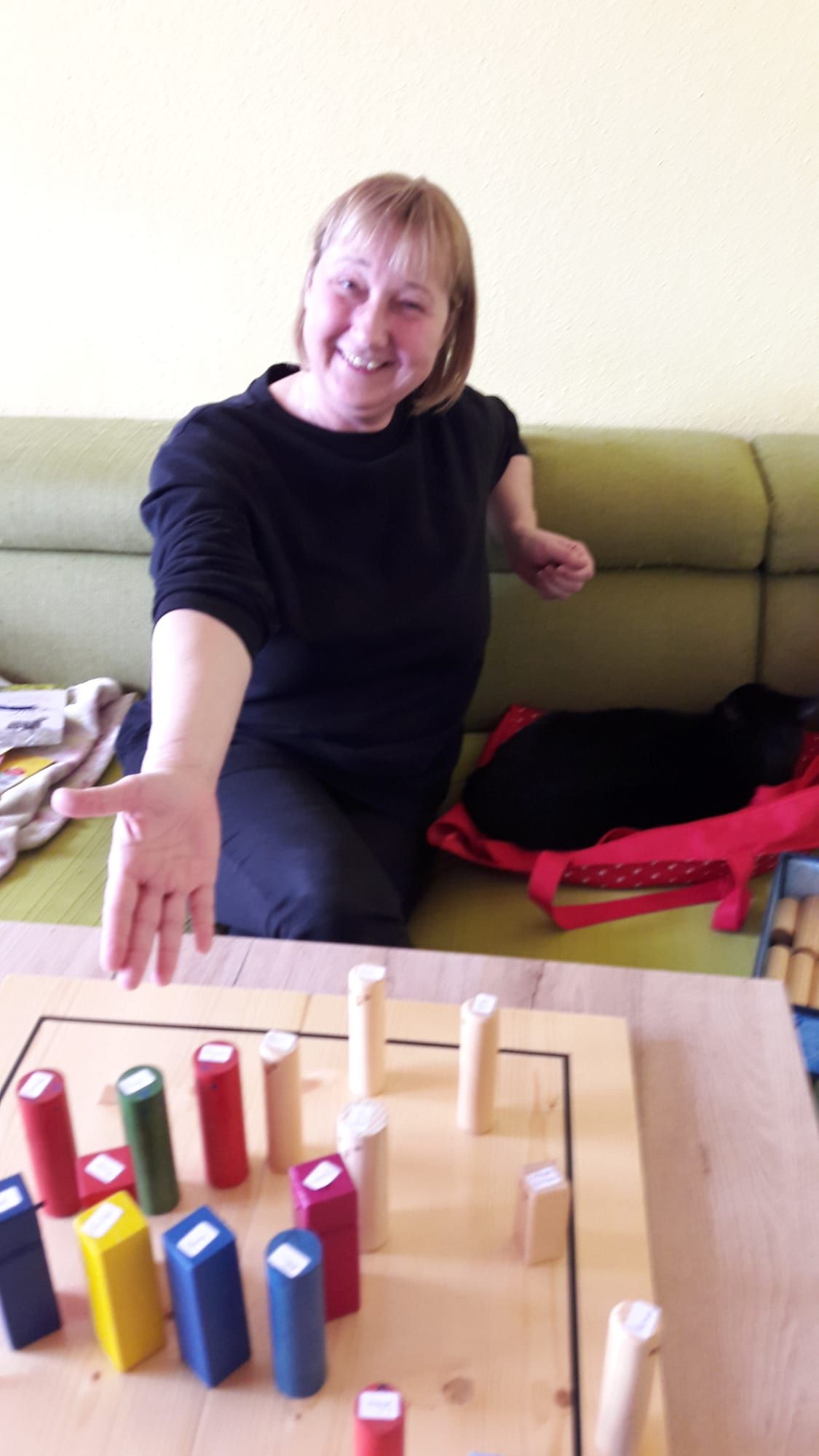 Gabriele Reis bei ihrer Arbeit